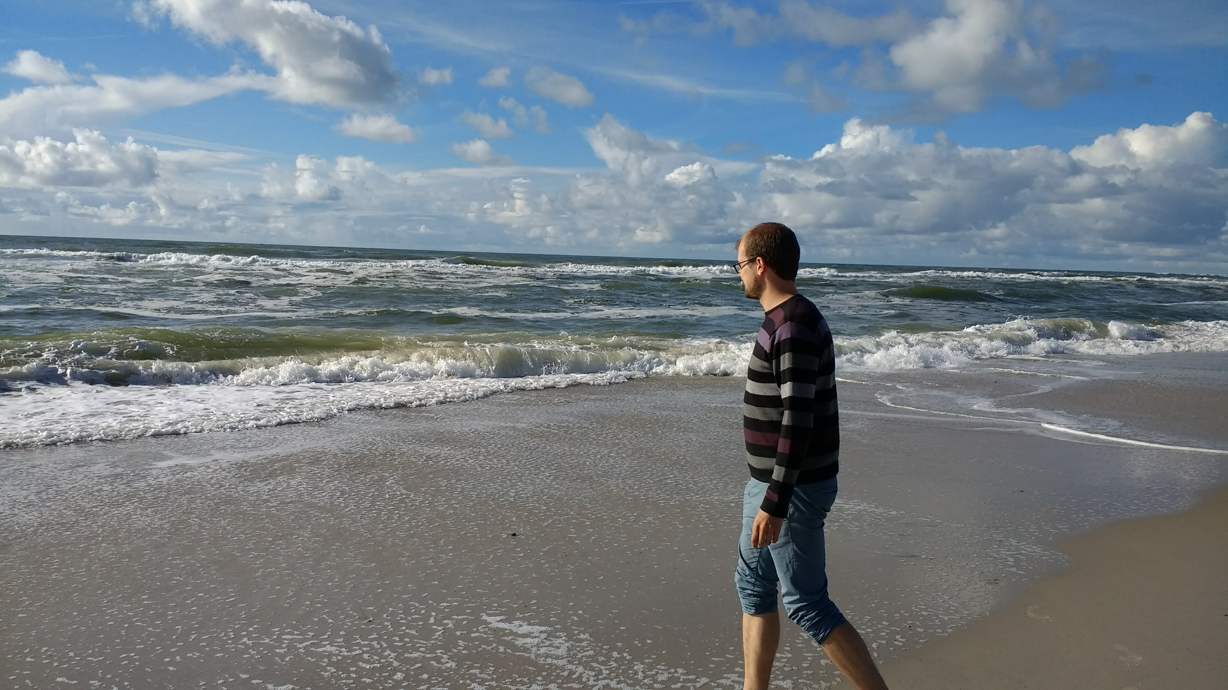 Me at "Vesterhavet", the west coast of Jylland, Denmark